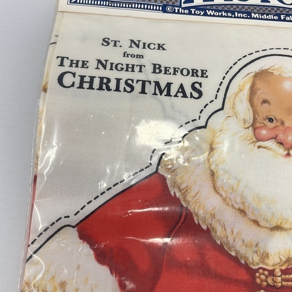 Sew-It-Yourself Rag Toy Santa Claus NWT Cotton 12” Christmas St. Nick Holiday - Picture 3 of 6
